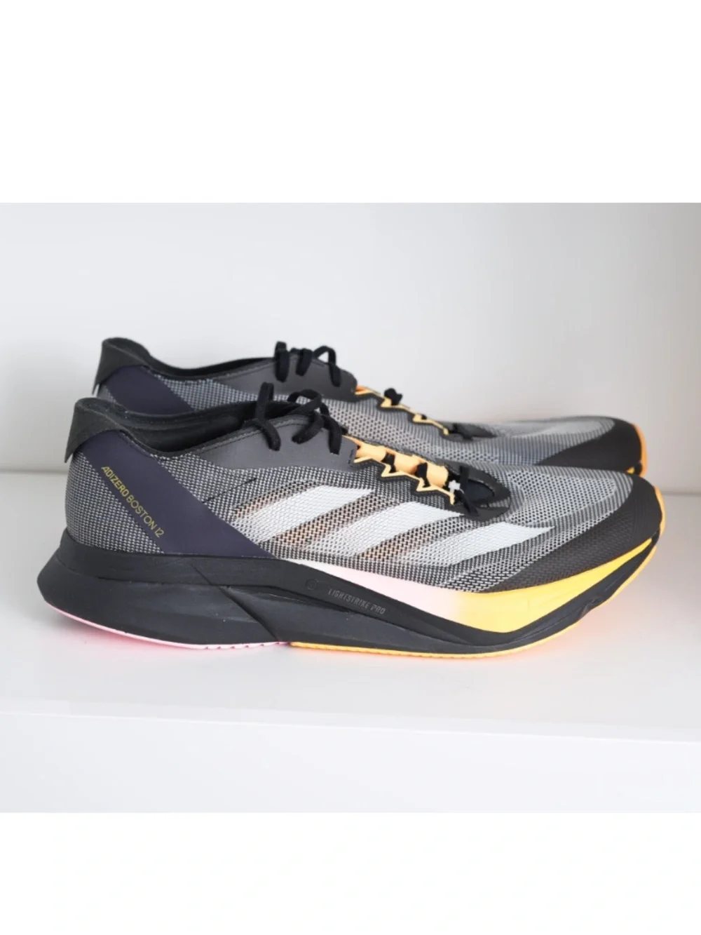 $160 Men’s Adidas Adizero Boston 12 Athletic Running Shoe IF9212 US 13 EU 48